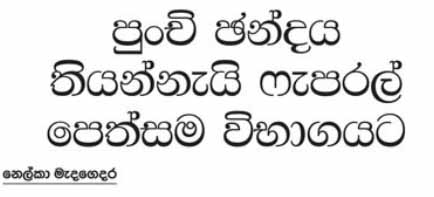 පුංචි ඡන්දය තියැන්නැයි පැෆ්රල් පෙත්සම විභාගයට 
